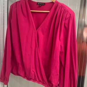 Pink cotton stretchy top